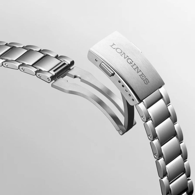 Longines orologio Spirit Zulu Time 1925 39mm nero automatico oro acciaio L3.803.5.53.6 Capodagli 1937